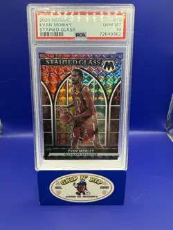 2021-22 Panini Mosaic - Stained Glass Evan Mobley #10 (RC) - Image 1