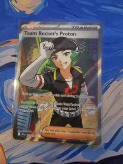 Pokemon TCG Team Rockets Proton Card 227/182 Destined Rivals - Image 1