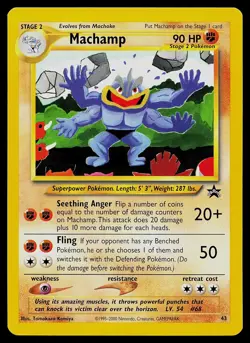 Pokemon Card - Machamp WoTC Black Star Promo 43 - Image 1