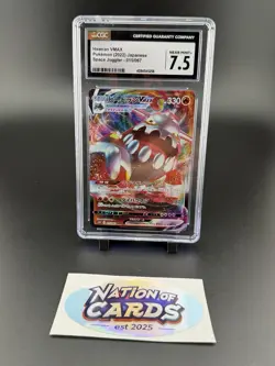 Pokemon TCG Heatran Vmax 015/067 CGC 7.5 Space Juggler Japanese 2022 Card - Image 1