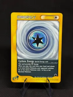 Cyclone Energy Skyridge 143/144 Pokemon TCG Card MP - Image 1