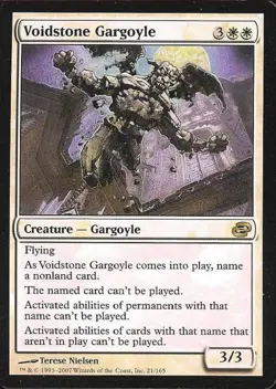 Voidstone Gargoyle -Foil Light Play MTG Planar Chaos - Image 1