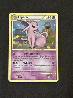 Espeon 2/90 Cracked Ice Holo HGSS Undaunted Rare Pokemon Card - Image 1
