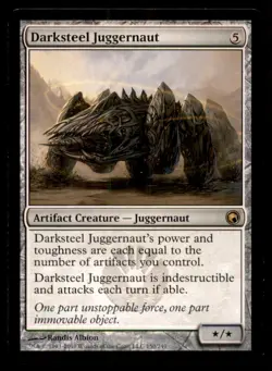 Darksteel Juggernaut LP Light Play Scars of Mirrodin MTG [9730] - Image 1