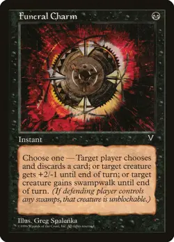 Visions Funeral Charm MTG Magic the Gathering NM - Image 1
