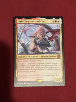 Lightning, Army of One Regular Mythic: Final Fantasy MTG VERY GOOD CONDITION - Image 2