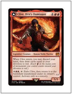 1x Clive, Ifrit's Dominant, Magic MTG NM - Image 1