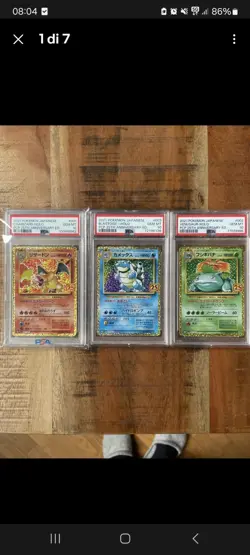 Charizard-Venusaur-Blastoise PSA 10 2021 Pokemon Jap PCP 25th Anniversary Ed. - Image 1