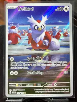Delibird - Pokemon TCG - Mega Evolution - 152/132 - ILLUSTRATION RARE ~ NM - Image 2