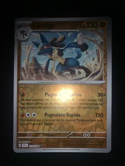 Carta Pokemon Lucario 114/198 Reverse Holo Scarlatto E Violetto Ita Italiano - Image 1