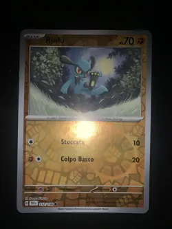 Carta Pokemon Riolu 112/198 Reverse Holo Scarlatto E Violetto Ita Italiano - Image 1