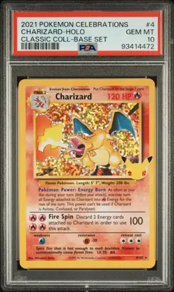 2021 Pokemon Celebrations Charizard Holo Rare 4/102 PSA 10 GEM MINT 💎 - Image 1