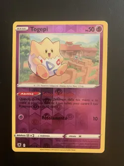 Carta Pokemon Togepi Reverse Holo Lucentezza Siderale Ita Italian 055/189 - Image 1