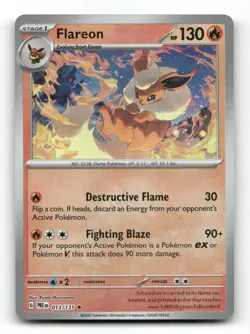 Flareon (Master Ball Pattern) 013/131 - SV: Prismatic Evolutions - Pokemon NM/M - Image 1