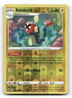 Eelektrik 048/159 - Crown Zenith Reverse Holo - Pokemon Card NM/M - Image 1