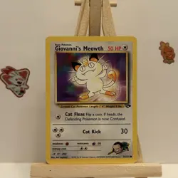 Pokemon TCG | Giovanni's Meowth 74/132 | Gym Challenge Common | Lightly Played - Image 1