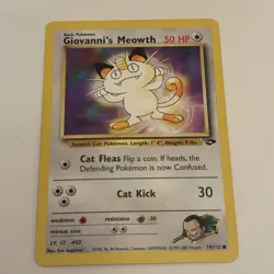Pokemon TCG | Giovanni's Meowth 74/132 | Gym Challenge Common | Lightly Played - Image 2