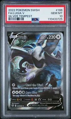 Pokemon Lugia V Silver Tempest Full Alt Art #186 PSA 10 Gem Mint - Image 1
