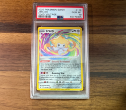2020 POKEMON SWORD & SHIELD VIVID VOLTAGE #119 JIRACHI PSA 10 - Image 1