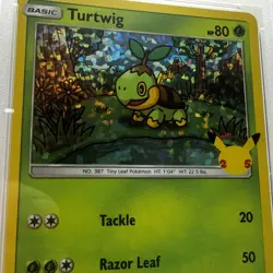 2021 POKEMON MCDONALD'S COLLECTION #4/25 TURTWIG HOLO - PSA 9 MINT - Image 3
