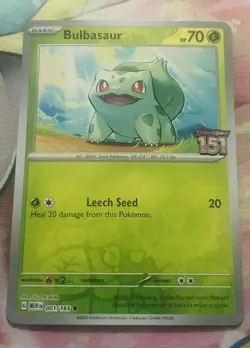 Bulbasaur Pokemon TCG Scarlet & Violet 151 Best Buy Stamped Promo 001/165 - Image 1