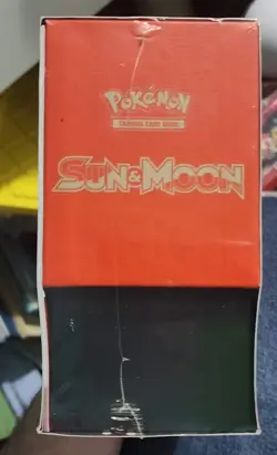 Pokemon Sun & Moon Base Solgaleo ETB Elite Trainer Box Sealed Minor Tear on Top - Image 2