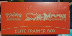 Pokemon Sun & Moon Base Solgaleo ETB Elite Trainer Box Sealed Minor Tear on Top - Image 4