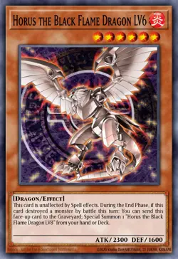 Horus the Black Flame Dragon LV6 YSKR-EN020 Yu-Gi-Oh! - Image 1