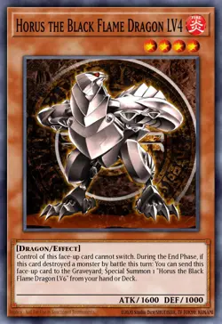 Horus the Black Flame Dragon LV4 YSKR-EN019 Yu-Gi-Oh! - Image 1