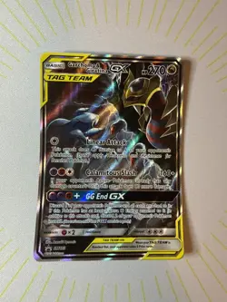 Pokemon Garchomp & Giratina GX SM193 Black Star Promo TAG TEAM Holo ✨ - Image 2