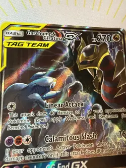Pokemon Garchomp & Giratina GX SM193 Black Star Promo TAG TEAM Holo ✨ - Image 3