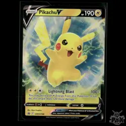 Pikachu V SWSH198 SWSH: Sword & Shield Promo Cards NM Pokemon - Image 1