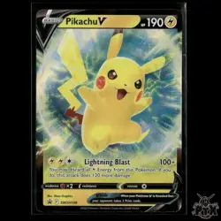 Pikachu V SWSH198 SWSH: Sword & Shield Promo Cards NM Pokemon - Image 1
