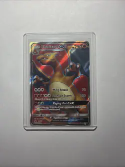 Charizard GX SM60 Sun & Moon Full Art Black Star Promo Holo Pokemon Card - Image 1