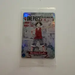 Bandai Namco One Piece CCG Monkey.D.Luffy US Voyage Promo Foil Card #37 - Image 1