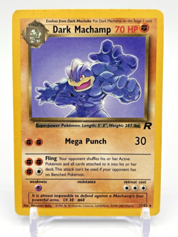 Pokemon Dark Machamp 27/82 Team Rocket Unlimited LP Trading Card TCG - Image 1
