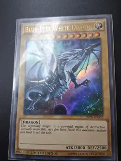 Yugioh Blue-Eyes White Dragon JMPS-EN002 Ultra Rare Limited Edition LP - Image 2