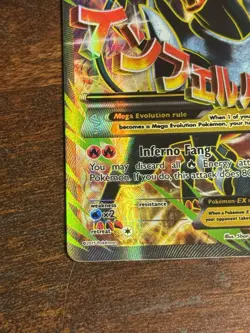 Pokemon Card M Houndoom EX 154/162 Ultra Rare Full Art Holo Breakthrough 2015 - Image 5