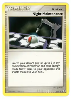 Night Maintenance 120/132 Secret Wonders Pokemon Card - Image 1