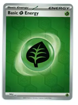 Basic Grass Energy Reverse Holo 001 Scarlet & Violet Pokemon Card - Image 1