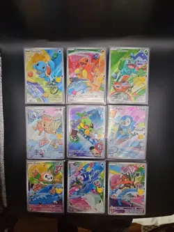 Pokemon 2026 First Partner Illustration Collection Series 1 Promo Set 9 Cards - Image 1