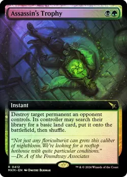 Assassin's Trophy FOIL EXTENDED - 0412 - Rare - Murders at Karlov Manor MKM MTG - Image 1
