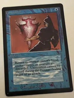 Magic the Gathering MTG Beta Unsummon LP (Beta Bob) - Image 1