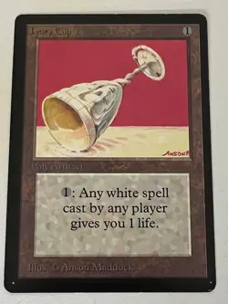 Magic the Gathering MTG Beta Ivory Cup LP (Beta Bob) - Image 1