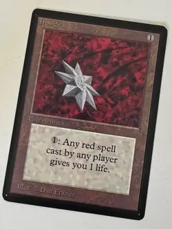 Magic the Gathering MTG Beta Iron Star NM- (Beta Bob) - Image 1