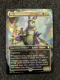 Magic MTG - Ms. Bumbleflower (Borderless) Foil - Commander: Bloomburrow - Image 1