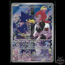 Team Rocket's Murkrow 200/182 SV10: Destined Rivals NM Pokemon - Image 1
