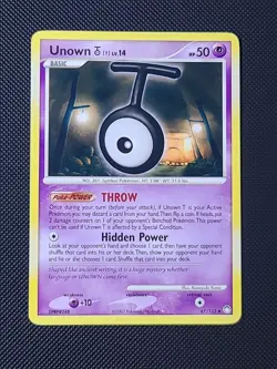 Unown T - 67/123 - Uncommon LP English Pokemon Mysterious Treasures - Image 1