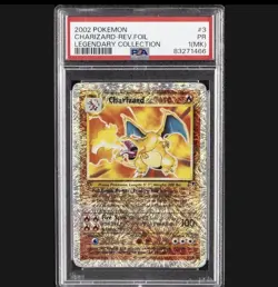 2002 POKEMON LEGEND COLL #3 CHARIZARD-REVERSE FOIL PSA 1 MK - Image 1
