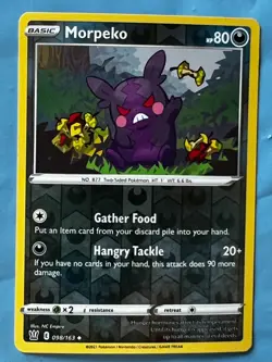 Pokemon Morpeko Reverse Holographic Common Card Battle Styles 098/163 - Image 1